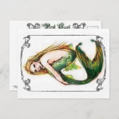 緑の人魚 ポストカード (正面/裏面)