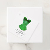 緑の仮装のコルセットとハーレクインパターン フェイバータグ (インサイチュ)