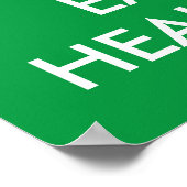 緑の保穏やか食べなポスター ポスター (角)