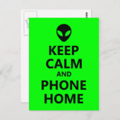 緑の保静かな電話ホーム ポストカード (正面/裏面)