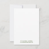 緑の信仰まだここに…愛、神のカード ノートカード (裏面)