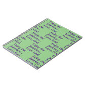 緑の信仰スパイラルフォトノートブック ノートブック (左側)