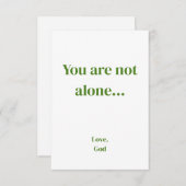 緑の信仰一人ではない。ノートカード ノートカード (正面/裏面)