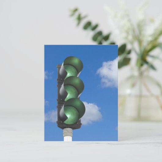 緑の信号 – はがき (スタンド正面)