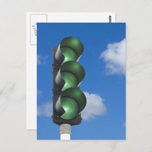 緑の信号 – はがき (正面/裏面)