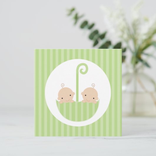 緑の傘の双子 招待状 (スタンド正面)