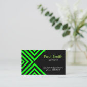 緑の催眠性の幾何学 名刺 (スタンド正面)