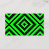 緑の催眠性の幾何学 名刺 (裏面)