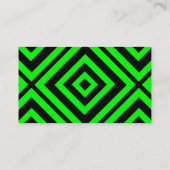 緑の催眠性の幾何学 名刺 (裏面)