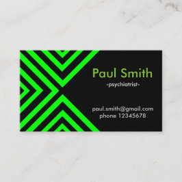 緑の催眠性の幾何学 名刺