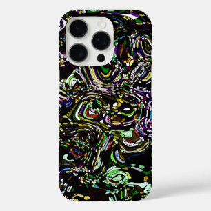 緑の催眠的スワールエネルギー iPhone 16 PROケース