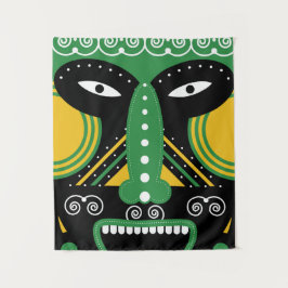 緑の儀式部族 タペストリー