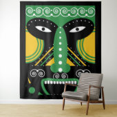 緑の儀式部族 タペストリー (インサイチュ)