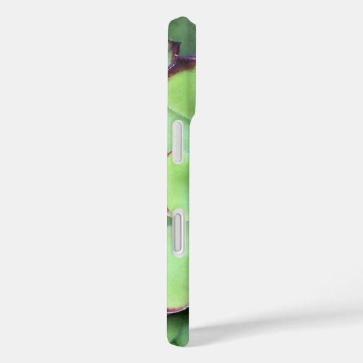 緑の先端が紫の多肉植物のクローズアップ写真 Case-Mate iPhoneケース (裏面 / 右)