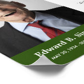 緑の光は記念詩と写真を残す ポスター (角)