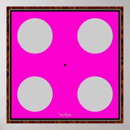 緑の光学錯覚を向ける ポスター (正面)