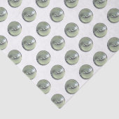 緑の光沢のある裁縫ボタンパターン 薄葉紙 (詳細)