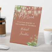 緑の光 テラコッタ メモリー 予約 ウェディング 台座サイン (インサイチュ)