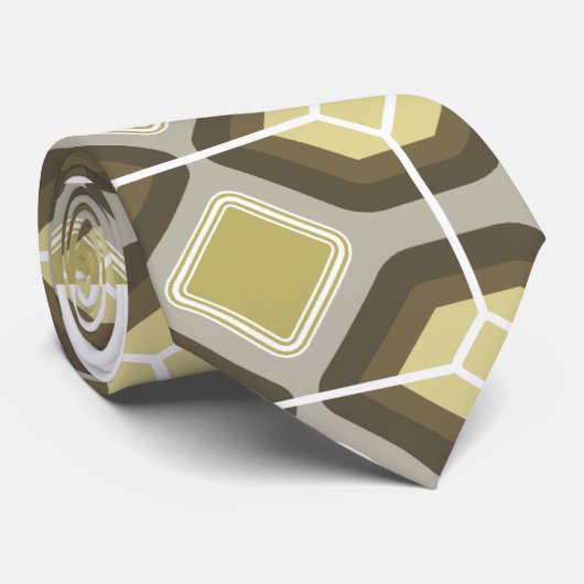 緑の六角形 ネクタイ (ロール)