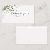 緑の共有レシピエンクロージャカード 名刺 (正面/裏面)