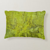 緑の具象要約、アート、ホームデコール、背景 アクセントクッション (裏面)