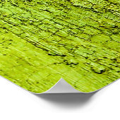 緑の具象要約、アート、ホームデコール、背景 ポスター (角)