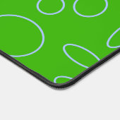 緑の円とループ上の赤い飛行機 デスクマット (コーナー)