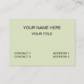 緑の円のジオメトストライプリ 名刺 (裏面)