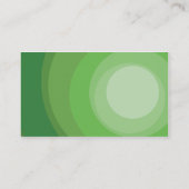 緑の円の陰-ビジネス 名刺 (裏面)
