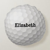 緑の円形の枕のゴルフ・ボール ラウンドクッション (裏面)