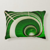 緑の円形階段 アクセントクッション (正面)
