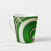 緑の円形階段 カフェラテマグ (左アングル)