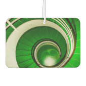 緑の円形階段 カーエアーフレッシュナー (正面)