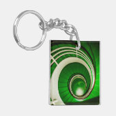 緑の円形階段 キーホルダー (正面左)