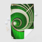 緑の円形階段 ゴルフタオル (インサイチュ)