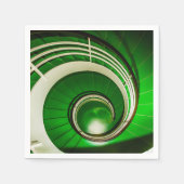 緑の円形階段 スタンダードカクテルナプキン (正面)