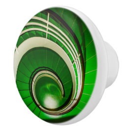 緑の円形階段 セラミックノブ