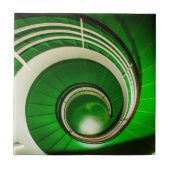 緑の円形階段 タイル (正面)