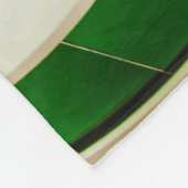 緑の円形階段 フリースブランケット (角)