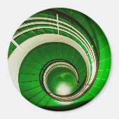 緑の円形階段 マグネット (正面)