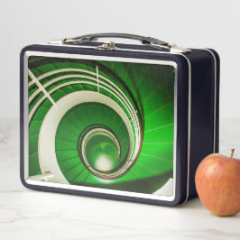 緑の円形階段 メタルランチボックス