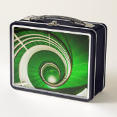 緑の円形階段 メタルランチボックス (正面)