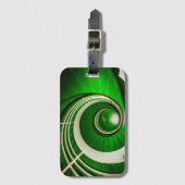 緑の円形階段 ラゲッジタグ (正面縦)