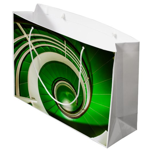 緑の円形階段 ラージペーパーバッグ (裏面アングル)