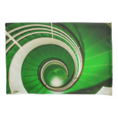 緑の円形階段 枕カバー (正面)