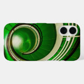 緑の円形階段 Case-Mate iPhoneケース (裏面 (横))