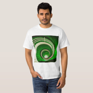 緑の円形階段 Tシャツ