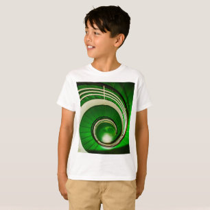 緑の円形階段 Tシャツ