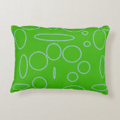 緑の円 アクセントクッション (裏面)