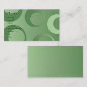 緑の円-ビジネス 名刺 (正面/裏面)